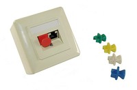 InLine Tappo di chiusura antipolvere protezione porte Lan RJ45, rosso, 100 pezzi