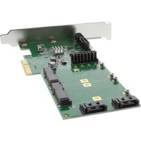 InLine Scheda controller HDD, 4x SATA 6Gb/s, RAID 0,1,10 JBOD, 4x SATA + 2x mSATA, PCIe 2.0 (PCI-Express)