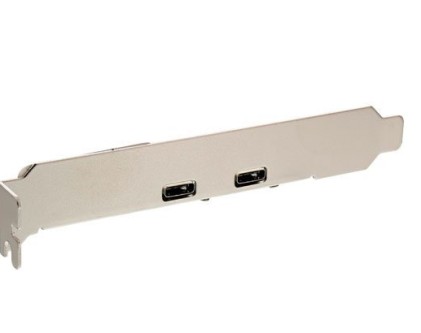 InLine Staffa PCI, 2 porta USB 2.0 Type C, 2x Header 2.54mm femmina interna, staffa LowProfile inclusa, 50cm