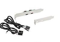 InLine Staffa PCI, 2 porta USB 2.0 Type C, 2x Header 2.54mm femmina interna, staffa LowProfile inclusa, 50cm
