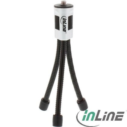 InLine Mini Cavalletto in metallo e ABS altezza massima 12cm piedi flessibili