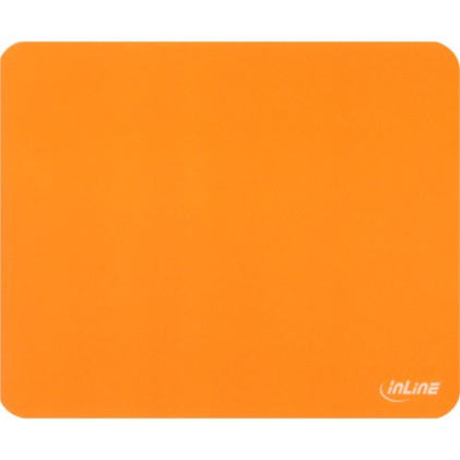 InLine Mouse Pad antimicrobico antibatterico ultrasottile, tappetino ideale per mouse laser e ottici, ARANCIONE