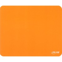 InLine Mouse Pad antimicrobico antibatterico ultrasottile, tappetino ideale per mouse laser e ottici, ARANCIONE