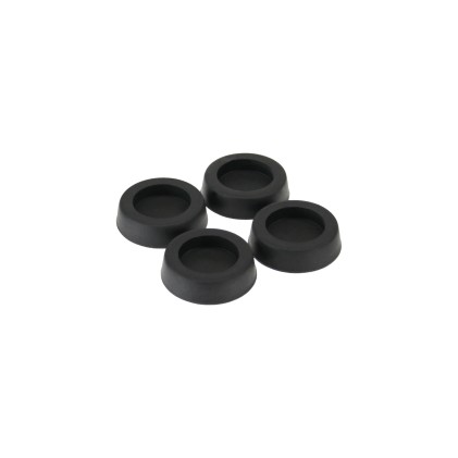 InLine Piedini antivibrazione in gomma colore Nero per PC-Case - 4pz
