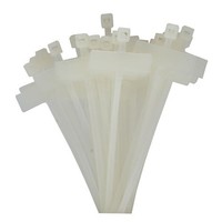 InLine Fascette per cablaggio 100x2,5mm con targhetta identificazione 8x24mm, colore neutro, 100pz