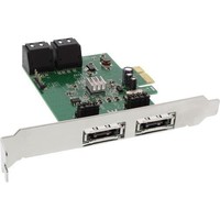 InLine Scheda controller SATA 6Gb/s, 4x SATA (2x eSATA), PCI-Express 2.0