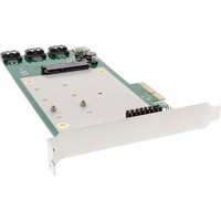 InLine Scheda controller SATA 6Gb/s, 2 Canali, x4 PCIe 2.0, RAID 0,1,10,JBOD, con 2x M.2(NGFF), PCI-Express 2.0