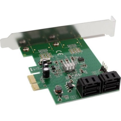 InLine Scheda Controller HDD eSATA, 1 canale, PCIe ( PCI-Express ), Jmicron JMB360 Chip