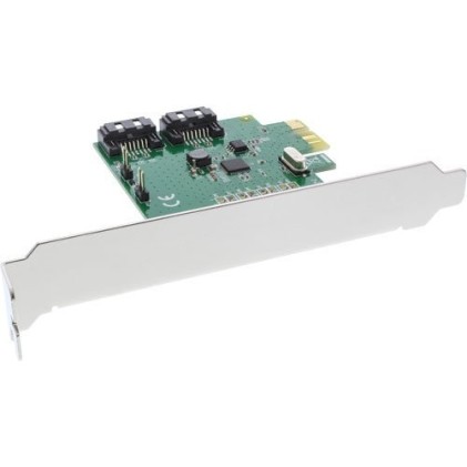InLine Scheda controller SATA 6Gb/s, 2 Canali, x1 PCIe 2.0, RAID 0/1/SPAN, Chip ASM1061R