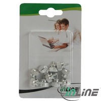 InLine Viti PC Case, Filetto 12mm, apertura / chiusura manuale, argento, 10pz