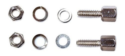 InLine Viti e dadi UNC 4/40 per montaggio calotto Sub-D