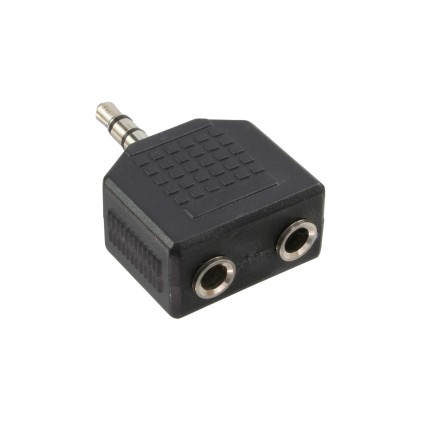 InLine Adattatore Audio, spina Jack 3,5mm a 2x presa Jack 3,5mm, Stereo, Sdoppiatore