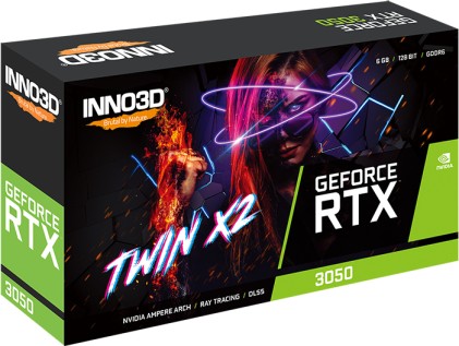 INNO3D GEFORCE RTX&trade; 3050 6GB TWIN X2 V2
