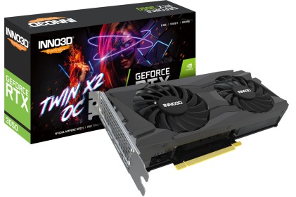 Inno3D GeForce RTX 3050 Twin X2 OC NVIDIA 8 GB GDDR6