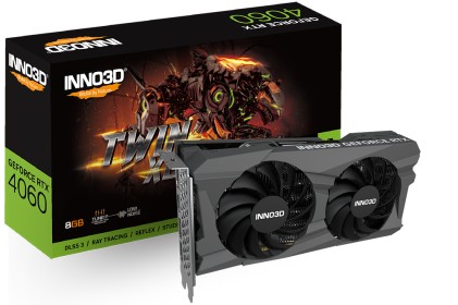 VGA Inno3D GeForce&reg; RTX 4060 8GB Twin X2 V2