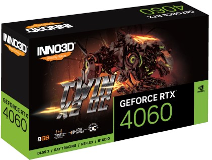 Inno3D N40602-08D6X-173051N scheda video NVIDIA GeForce RTX 4060 8 GB GDDR6