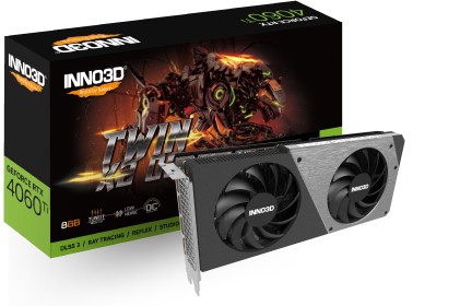 Inno3D Vga Geforce Rtx 4060 Ti, Rtx 4060 Ti Twin X2 Oc, 8Gb Gddr6, 3Dp/Hdmi