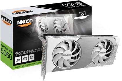 VGA Inno3D GeForce® RTX 5060 8GB Twin X2 OC White