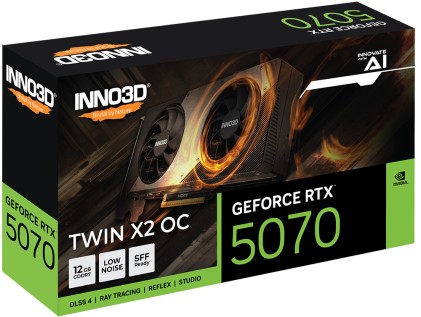 VGA Inno3D GeForce® RTX 5070 12GB Twin X2 OC