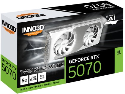 VGA Inno3D GeForce® RTX 5070 12GB Twin X2 OC White