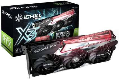 Inno3D Vga Geforce Rtx 3060, Rtx 3060 Ichill X3 Red, 12Gb Gddr6, 3Xdp+Hdmi