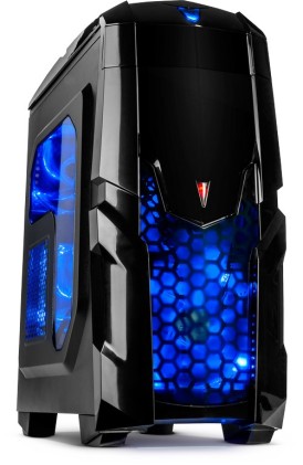Case Midi Inter-Tech Q2 Illuminator Blue