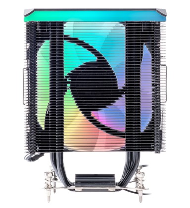 Itek Dissipatore Ad Aria Icy-4Hla - Skt Universale, 180W Tdp, 4 Hp, Ventola 12Cm, Full Black, Argb