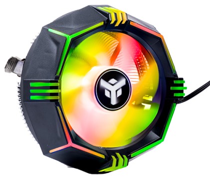 Itek Dissipatore Ad Aria Icy-4Lpr - Skt Universale, 65W Tdp, Low Profile, Rgb Rainbow