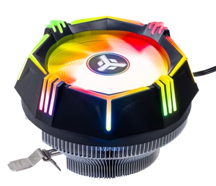 Itek Dissipatore Ad Aria Icy-4Lpr - Skt Universale, 65W Tdp, Low Profile, Rgb Rainbow