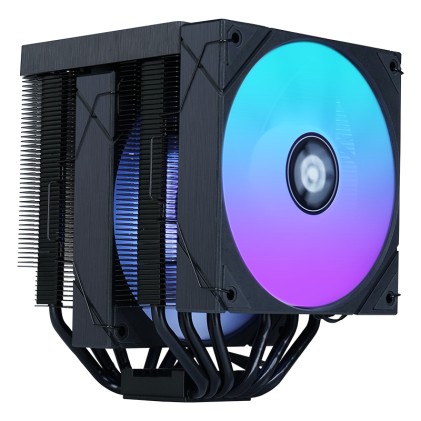 Itek Dissipatore Ad Aria Icy-6Hatp -  Skt Universale, 250W Tdp, 6 Heatpipe, 2X12Cm Fan, Argb  Temp.