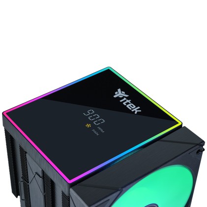 Itek Dissipatore Ad Aria Icy-6Hatp -  Skt Universale, 250W Tdp, 6 Heatpipe, 2X12Cm Fan, Argb  Temp.
