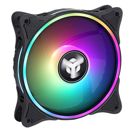 Itek Ventola Per Case 12Cm, Argb, 5V 3Pin, Dual Ring