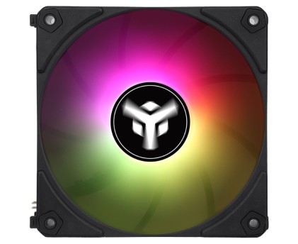 Itek Kit 3X Ventola Per Case Uw12 Black - 12Cm, Argb  Sync 5V 3Pin, 4Pin Pwm, Senza Fili