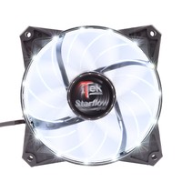 Itek Ventola Per Case Star Flow, 12Cm, Led Bianco, 3+4Pin,Silenziosa