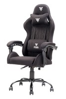 itek Gaming Chair RHOMBUS FF10 - Tessuto, Doppio Cuscino,  Schienale Reclinabile, Nero Nero