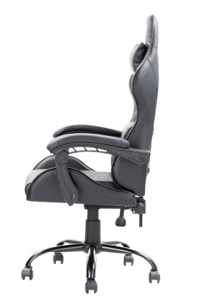itek Gaming Chair RHOMBUS PF10 - PVC,  Doppio Cuscino, Schienale  Reclinabile, Nero Nero