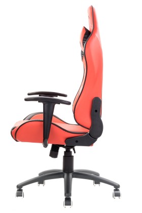 itek Sedia Gaming PLAYCOM PM20, PVC, Gaming Chair, Doppio Cuscino, Schienale Reclinabile, Rosso Nero