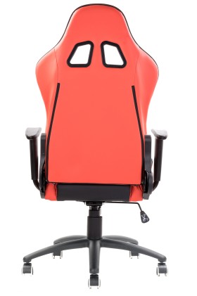 itek Sedia Gaming PLAYCOM PM20, PVC, Gaming Chair, Doppio Cuscino, Schienale Reclinabile, Rosso Nero