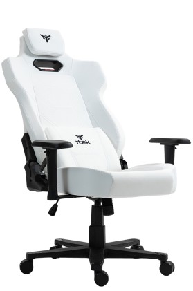 itek Gaming Chair SHUTTLE PM66 - PVC e Tessuto- Braccioli 3D- Bianco Nero