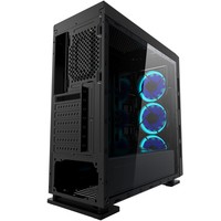 Itek Case Lunar19 Middle Tower Atx, 2Xusb2 1Xusb3, 3X12 Rgb Fan Front Con Telecomando Pannello Frontale Trasparente In Vetro Temperato