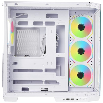 Itek Case Dark Cave Aku - Gaming  Tower, Atx, 4X12Cm Argb Fan, Usb3, Type-C, Temp Glass Side   Fron