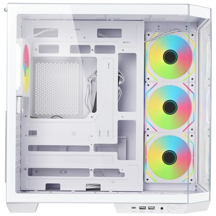 Itek Case Dark Cave Aku - Gaming  Tower, Atx, 4X12Cm Argb Fan, Usb3, Type-C, Temp Glass Side   Fron