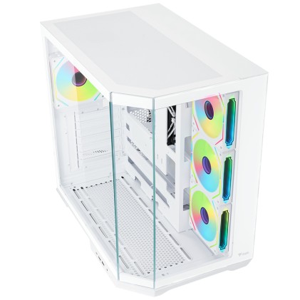 Itek Case Dark Cave Aku - Gaming  Tower, Atx, 4X12Cm Argb Fan, Usb3, Type-C, Temp Glass Side   Fron