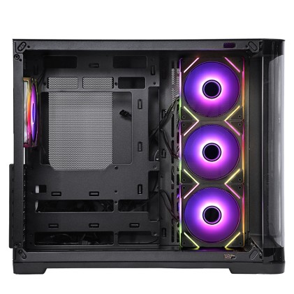 Itek Case Dark Cave Curved, Gaming Tower, Atx, 4X12Cm  Argb Fan, 2Xusb3, Type-C, Curved Temp Glass S