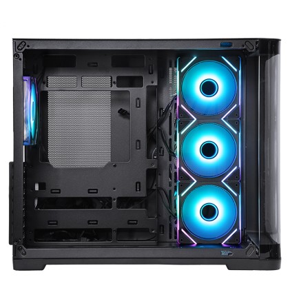 Itek Case Dark Cave Curved, Gaming Tower, Atx, 4X12Cm  Argb Fan, 2Xusb3, Type-C, Curved Temp Glass S