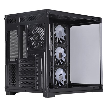 Itek Case Dark Cave Curved, Gaming Tower, Atx, 4X12Cm  Argb Fan, 2Xusb3, Type-C, Curved Temp Glass S