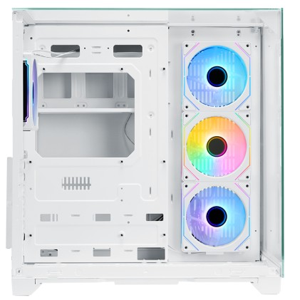 Itek Case Dark Cave Pano - Gaming  Tower, Atx, 4X12Cm Argb Fan, 2Xusb3, Type-C, Temp Glass Top,  Sid