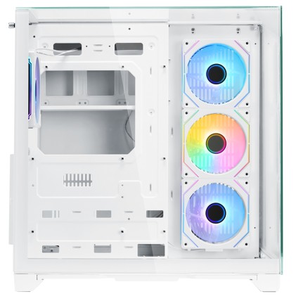 Itek Case Dark Cave Pano - Gaming  Tower, Atx, 4X12Cm Argb Fan, 2Xusb3, Type-C, Temp Glass Top,  Sid
