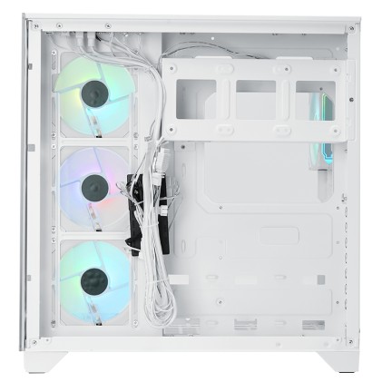 Itek Case Dark Cave Pano - Gaming  Tower, Atx, 4X12Cm Argb Fan, 2Xusb3, Type-C, Temp Glass Top,  Sid