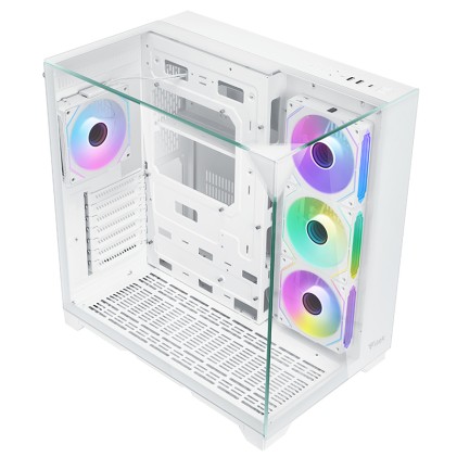 Itek Case Dark Cave Pano - Gaming  Tower, Atx, 4X12Cm Argb Fan, 2Xusb3, Type-C, Temp Glass Top,  Sid